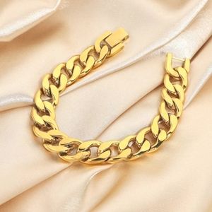 Gold Cuban link bracelet